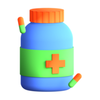 3D illustration education icon medicine png