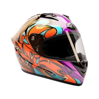 moto casque isolé sur transparent Contexte png