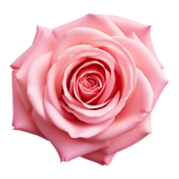 Fresh pink rose isolated on transparent background png