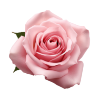 Fresh pink rose isolated on transparent background png