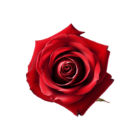 Fresh red rose isolated on transparent background png