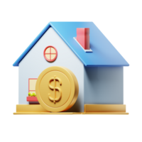 3D Illustration Real Estate purchase png