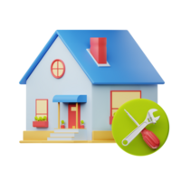 3D Illustration Real Estate maintenance png