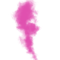 eterisk realistisk rosa rök effekt på transparent bakgrund png