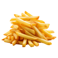 French fries package isolated on transparent background png