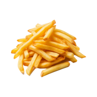 francés papas fritas paquete aislado en transparente antecedentes png