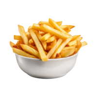 French fries package isolated on transparent background png