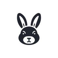 Rabbit icon. Bunny face. Easter and animal concept. illustration vector