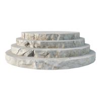 Stone podium isolated on transparent background png