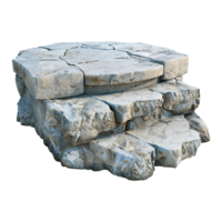 Stone podium isolated on transparent background png