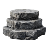 Stone podium isolated on transparent background png