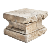 Stone podium isolated on transparent background png