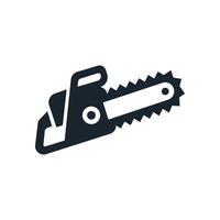 Chainsaw icon. Isolated illustration vector