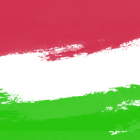 vert et rouge avec drapeau isolé sur transparent Contexte png