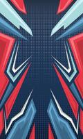 Racing style jersey fabric template. Abstract geometric racing wallpaper vector