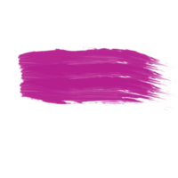 Pink color brush stroke on transparent background png