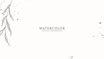 Abstract horizontal watercolor background. Neutral light brown white colored empty space background illustration vector