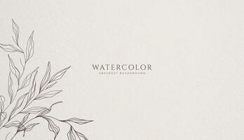 Abstract horizontal watercolor background. Neutral light colored empty space background illustration vector