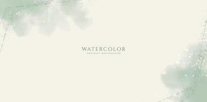 Abstract horizontal watercolor background. Neutral light colored empty space background illustration vector