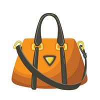 Stylish women's bag of elegant and modern design. in color cartoon style illustration vector