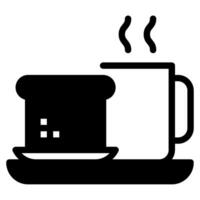 desayuno icono para web, aplicación, infografía, etc vector