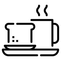 desayuno icono para web, aplicación, infografía, etc vector