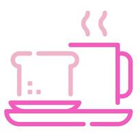 desayuno icono para web, aplicación, infografía, etc vector