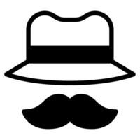 papá sombrero icono para web, aplicación, infografía, etc vector