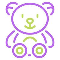 osito de peluche oso icono para web, aplicación, infografía, etc vector