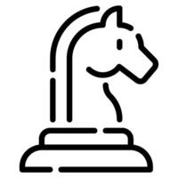 Chess Knight Icon for web, app, infographic, etc vector