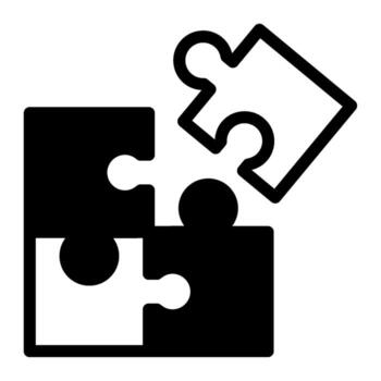 Puzzles Icon for web, app, infographic, etc vector