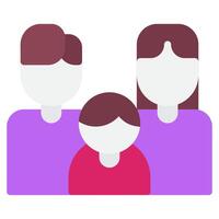 familia icono para web, aplicación, infografía, etc vector