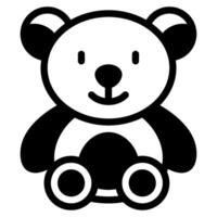 osito de peluche oso icono para web, aplicación, infografía, etc vector