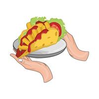 illustration of taco vector