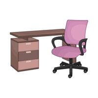 illustration of desk vector