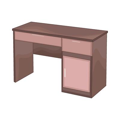 illustration of desk