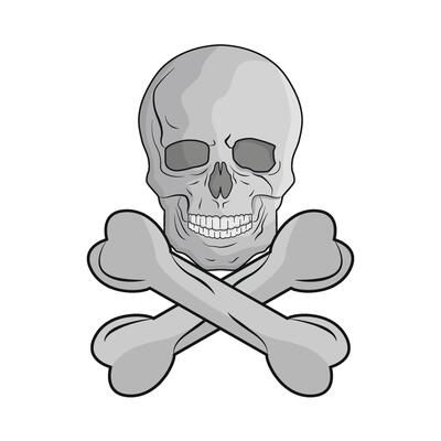 illustration of skull and crossbones