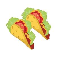 ilustración de tacos vector