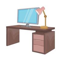 illustration of desk vector