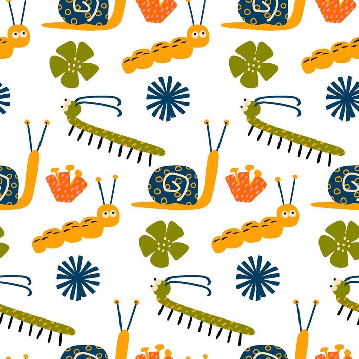 Caterpillar Pattern Vector Art Icons and Graphics for Free Download