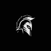 Spartan military helmet logo design template, icon illustration vector