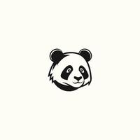 Panda portrait, Panda head mascot logo illustration, Panda character. vector