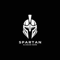 Spartan military helmet logo design template, icon illustration vector