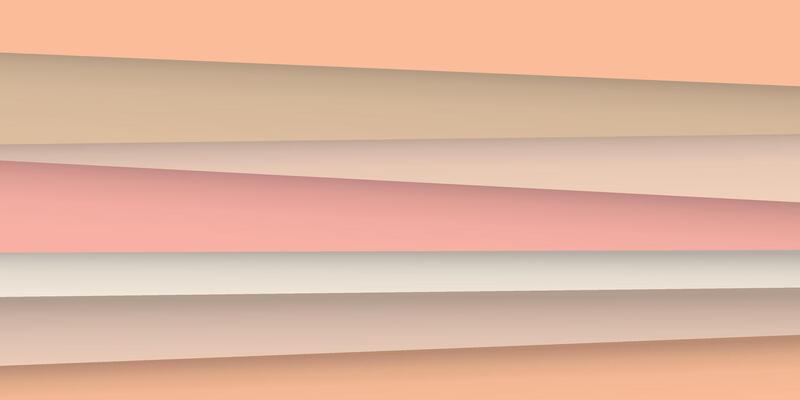 Abstract layer of peachy tone geometric shape illustration background.
