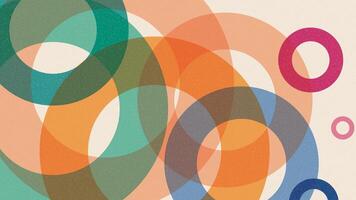 Transparency rings colorful on light gray background. Abstract circle vibrant colors blended. vector