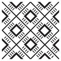 Monochrome Square Line Pattern Illustrator vector