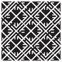 Monochrome Square Line Pattern Illustrator vector