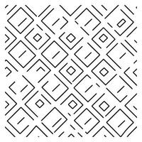 Monochrome Square Line Pattern Illustrator vector