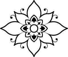 Abstract Geometric Design Element Flower illustration vector