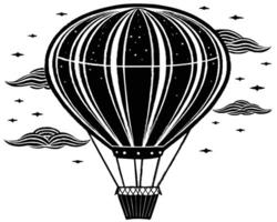 Aeronautics Balloon Icon stock illustration vector